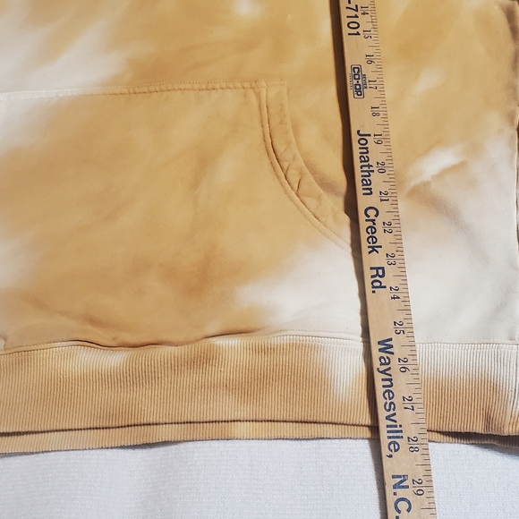 Ninjo Tan,  Cream, And Light Mustard  Tie-Dye Hoodie. Sz XL - Picture 6 of 6